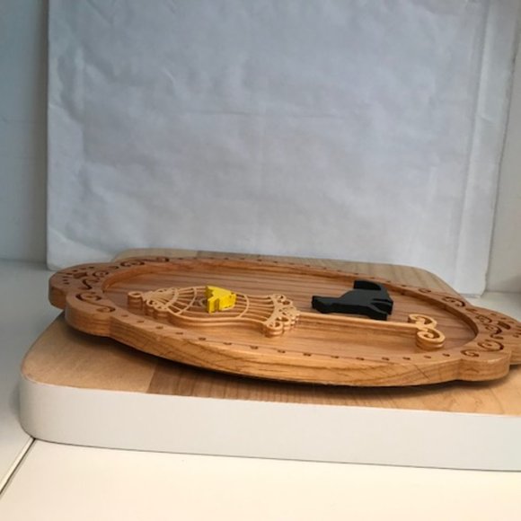 Unique Cat & Bird in Cage 3D Wood Scroll Saw Cutout ~ Handmade - Picture 9 of 12